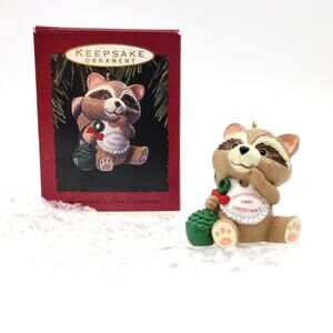 Vintage Handcrafted 1993 Grandchild's First Christmas Hallmark Keepsake Ornament